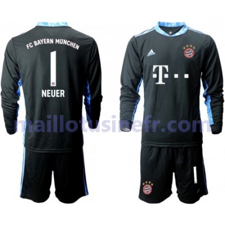 Maillot de Foot Bayern Munich Manuel Neuer 1 Extérieur Gardien 2020-21 Manches Longues - Enfant Maillot de Foot Bayern Munich Manuel Neuer 1 Extérieur Gardien 2020-21 Manches Longues - Enfant